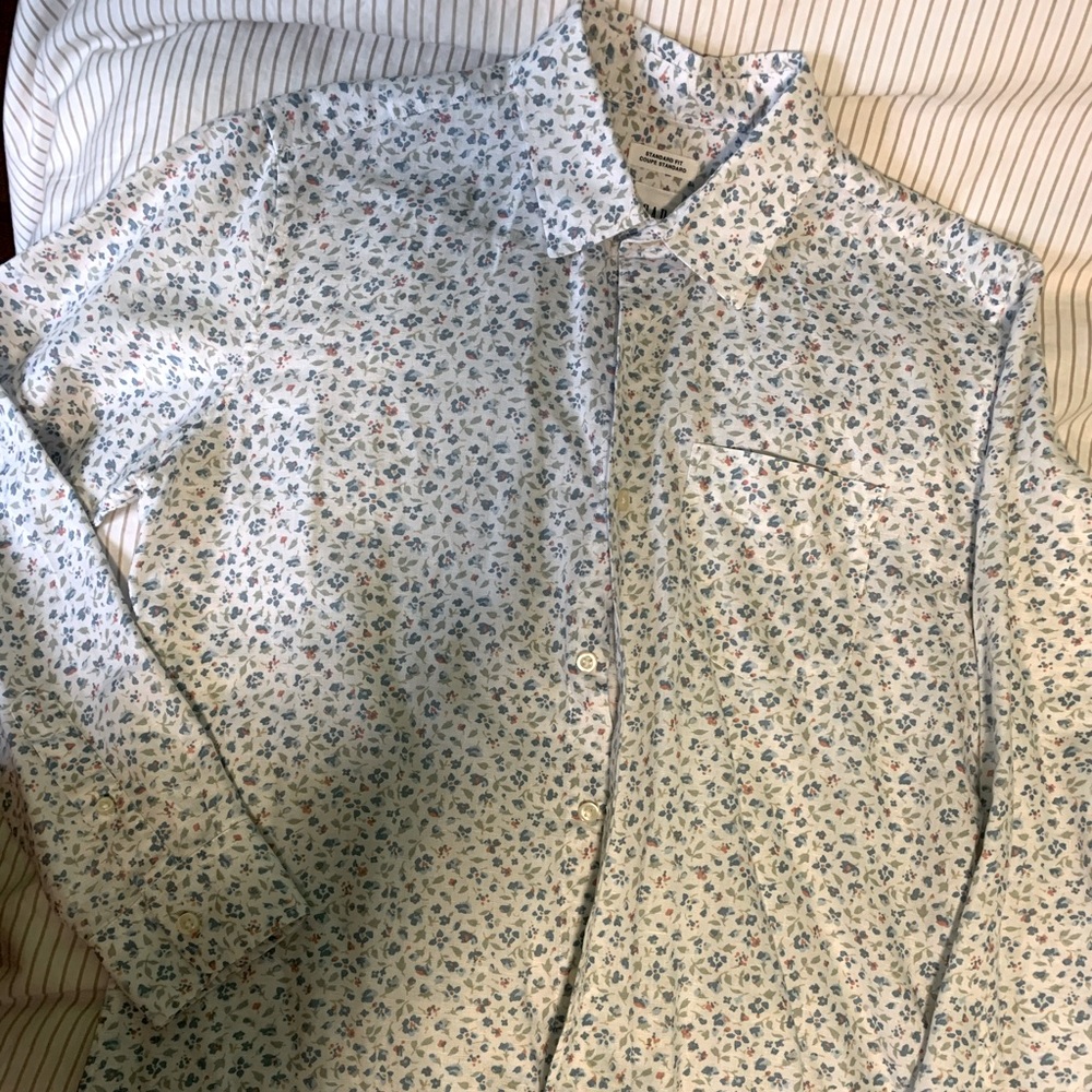 Floral button up shirt